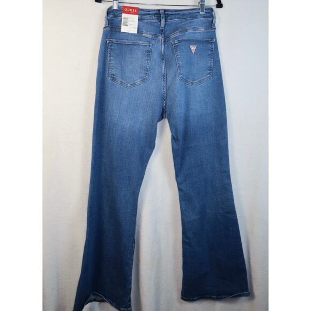 Guess Los Angeles Lyndon Fit Sexy Flare‎ Bootcut Blue Jeans $85, Size 31 - Picture 5 of 7
